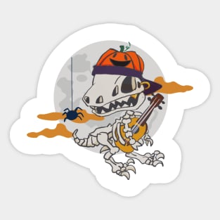 Spooky T-Rek halloween Sticker